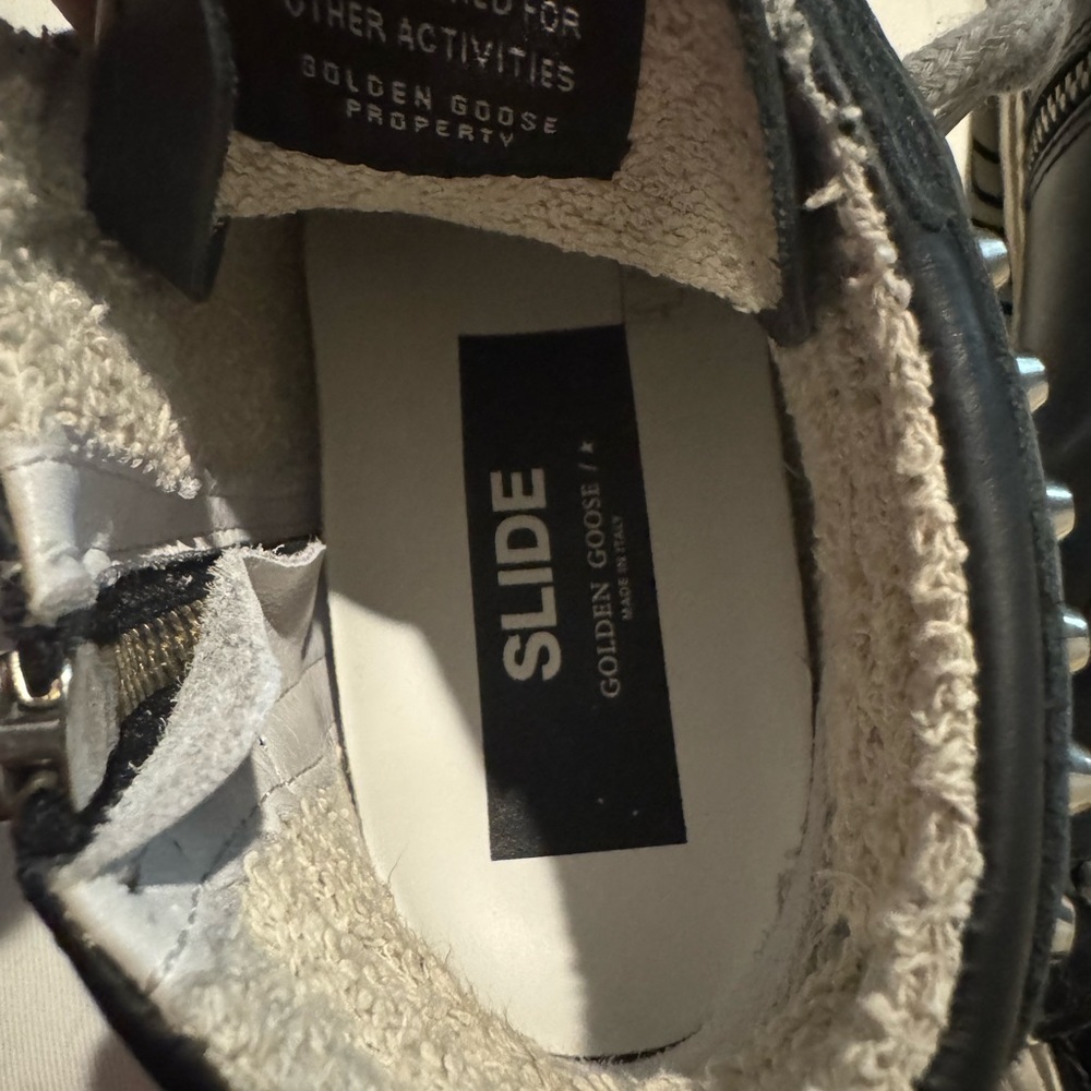 Golden Goose Black Leather Studded Sneakers - Picture 4 of 8